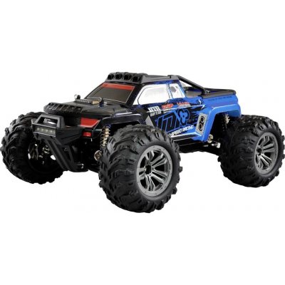 Amewi Daphoenodon modrá komutátorový RC model auta elektrický monster truck 4WD 4x4 RtR 2,4 GHz vč. akumulátorů a nabíječky se světelným efektem 1:12 – Sleviste.cz