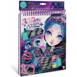 Nebulous Stars Kreativní návrhářský blok se šablonami nálepkami a pastelkami- Eclipsia fialová – Zboží Dáma