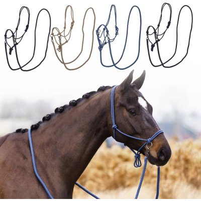 Riding Ohlávka provazová Imperial Free Ride s otěžemi černá – Zboží Dáma