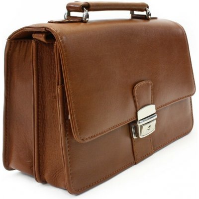Arwel Pánská kožená dokladová etue s držadlem světle hnědá – Zboží Mobilmania
