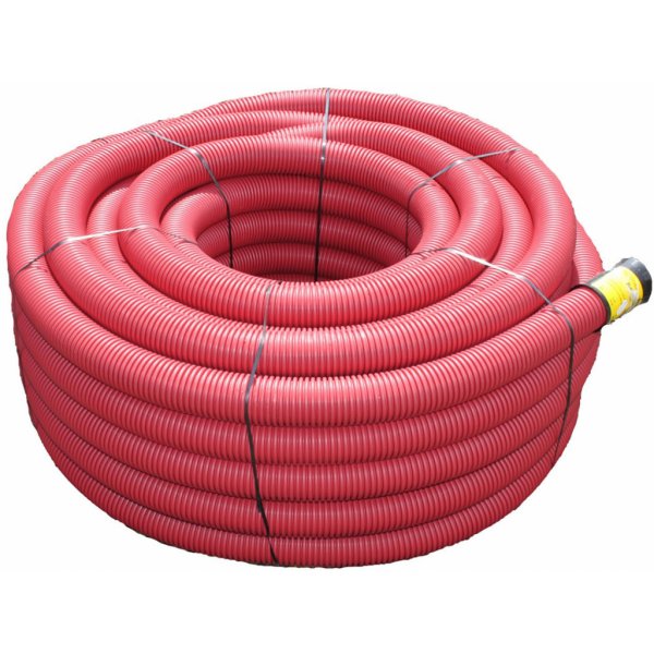  Midas Chránička kabelů PE 50/41 mm, červená (svitek 50 m) CHRAN05