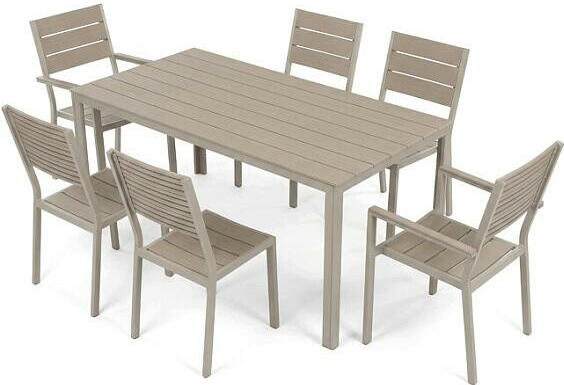 Autronic AZS-B1656 CRM Zahradní sestava 156x78x74cm, polywood, béžová,