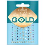 Essence Nail Stickers Stay Bold, It's Gold nálepky na nehty se zlatými detaily 1 balení – Zboží Mobilmania