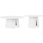 Bizzotto set dvou zahradních stolků Bryan 70/90 cm Bílý – Hledejceny.cz