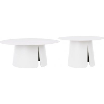 Bizzotto set dvou zahradních stolků Bryan 70/90 cm Bílý – Hledejceny.cz