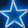 Vánoční osvětlení DecoLED LED světelný motiv hvězda teple bílá pr. 70 cm uchycení na EFCON