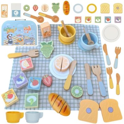 TookyToy Dřevěný piknikový set – Zboží Mobilmania