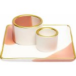 Nefertitis Keramický stojánek pro palo santo a vykuřovací svazky NF58136 - cca 11,5 x 11,5 x 5 cm – Zboží Mobilmania