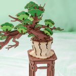 ROBOTIME Rolife DIY 3D dřevěné puzzle Bonsai z jehličnanu borovice 115 ks – Zboží Dáma