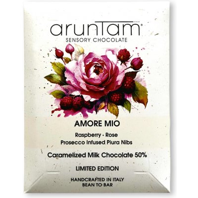 Aruntam 43% mléčná čokoláda ROSASPINA BIO 50 g – Sleviste.cz