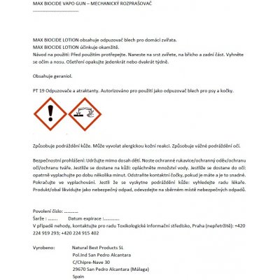 Max Biocide Environment spray Vapo Gun 500 ml – Zbozi.Blesk.cz