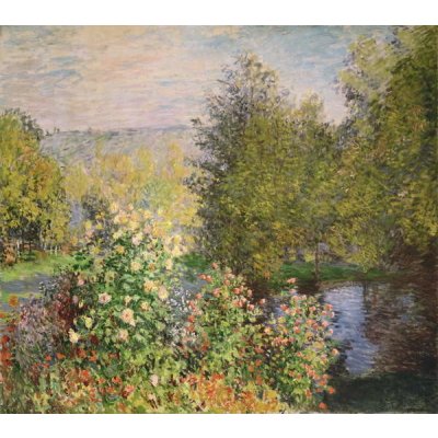 Claude Monet - Obrazová reprodukce A Corner of the Garden at Montgeron, 1876-7, (40 x 35 cm) – Sleviste.cz