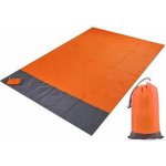 Pronett XJ4329 Magická podložka na pláž 210 x 200 cm oranžová – Zboží Dáma