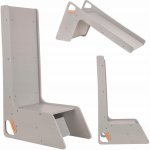 KiddyMoon Dřevěná skluzavka/sedátko 2v1 šedá – Zboží Dáma