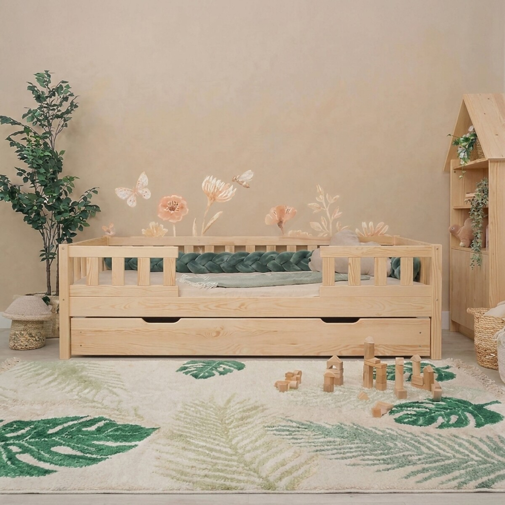 Ourbaby® postel + úložný prostor 200x140 cm
