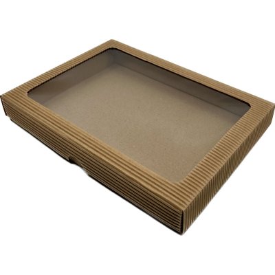 Dárková krabice s průhledným okénkem 22x17x3,5 cm – Zboží Mobilmania