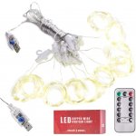 KIK KX5242 LED světla na oponu 3x3m 300LED teplá bílá – Hledejceny.cz