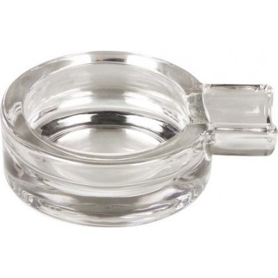 Cigarrenascher Glas transparent rund 8.5cm 1 Ablage – Zboží Dáma