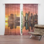 Sablio Závěs New York Západ slunce: 2ks 140x250cm – Hledejceny.cz