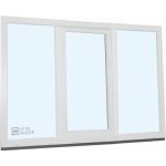 KNIPPING Plastové okno - 70 AD, 2100x1500 mm, FIX/OS/FIX, bílá – Hledejceny.cz