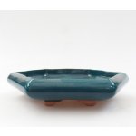 E-bonsai Keramická bonsai miska 17 x 15 x 4 cm zelená – Zboží Dáma