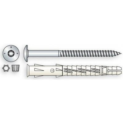 hmoždinka 10x200 zápustná hlava, multifunkční, vrut čočková hlava, TORX 40 – Zboží Mobilmania