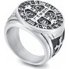 Prsteny Royal Fashion pánský prsten Kříž KR107710 WGDM