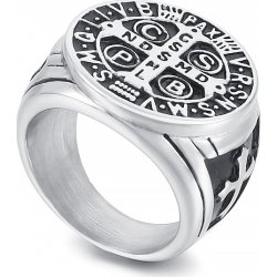 Royal Fashion pánský prsten Kříž KR107710 WGDM
