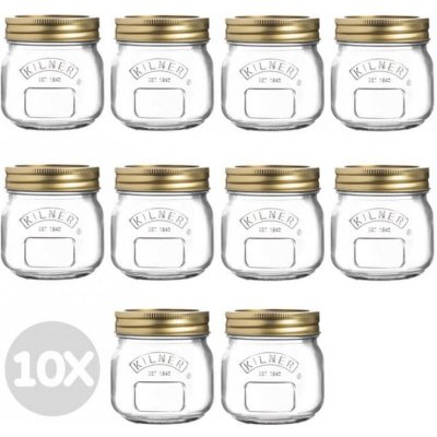 Kilner 10x zavařovací sklenice se šroubovacím víkem 250ml – Zboží Mobilmania