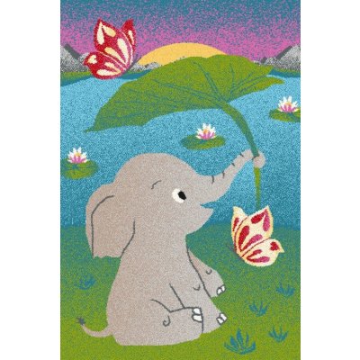 Agnella Funky Top Elephant Slon zelený modrý – Zboží Mobilmania