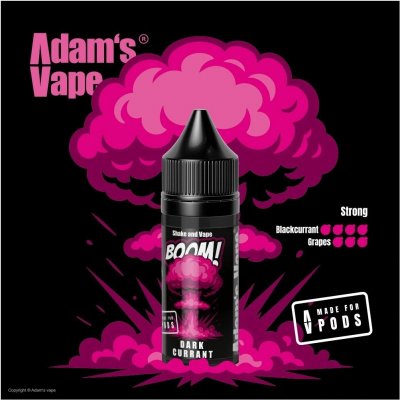 Adams vape Boom! Shake & Vape Dark Currant 5 ml – Zboží Mobilmania