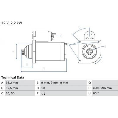 Startér BOSCH 0 986 016 340 – Zbozi.Blesk.cz