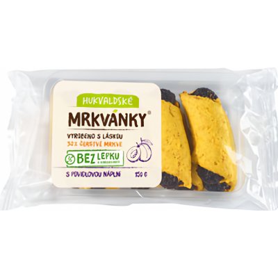 Hukvaldské Mrkvánky bezlepkové s povidlovou náplní 150 g – Hledejceny.cz