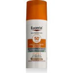 Eucerin Oil Control ochranný krémový gel na opalování na obličej SPF50+ středně tmavý 50 ml – Zboží Dáma