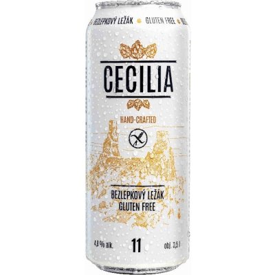 Rohozec 11 Cecilia bezlepkové pivo 4,8% 0,5 l (plech)