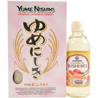 Set Yume Nishiki 1 kg + Rýžový ocet Sushisu 300 ml – Zboží Dáma