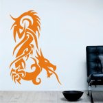 WALLVINIL Samolepky na zeď - Tribal 6 Drak Barva: Šedá světlá, rozměry 40x28 cm – Hledejceny.cz