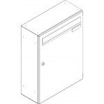 SJ 260/330 poštovní schránka jednostranná RAL RAL 8002 / Hňedá – Hledejceny.cz