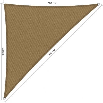 Shadow Comfort nepromokavý 90° 3,0 x 3,0 x 4,2 m camel písková – Zboží Mobilmania