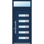 OknaDvereNaMiru.cz Vchodové dveře INOX 2002-A + Nadsvětlík 100 x 220 cm – Hledejceny.cz