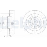 Brzdový kotouč DELPHI BG2805 – Sleviste.cz