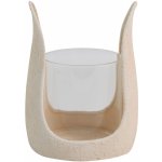 Kovový svícen Elenor S bílý, 20 x 12,5 cm – Zbozi.Blesk.cz