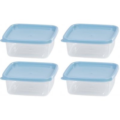 MagicHome Dóza Lunchbox štvorcová 4 ks 0,6 l 14,3 x 14,3 x 5,8