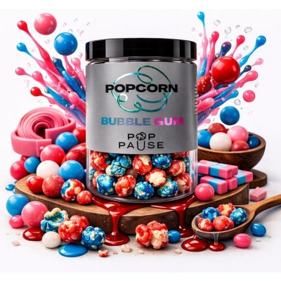 Pop Pause Popcorn Bubble gum Velikost: 1000 ml 125 g – Zboží Dáma