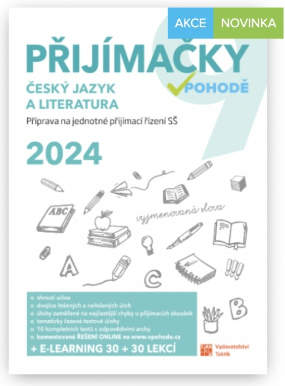 Přijímačky 9 Český jazyk a literatura + E-learning 2024