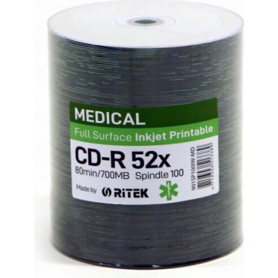 Traxdata CD-R 700MB 52x printable 100ks (901CK100IW-MD) – Hledejceny.cz