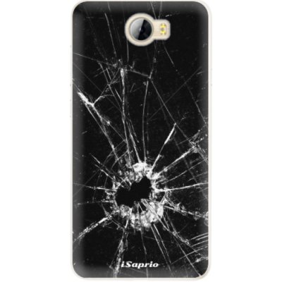 Pouzdro iSaprio Broken Glass 10 Huawei Y5 II / Y6 II Compact mléčné – Zboží Mobilmania