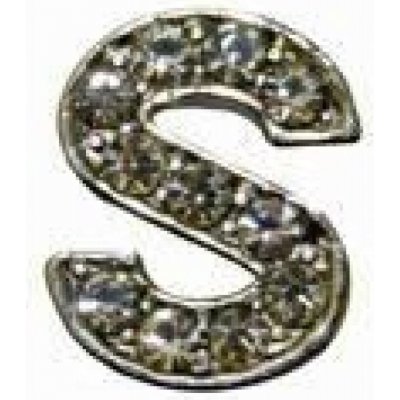 HKM Písmenko S na čelenky stříbrné – Zboží Dáma