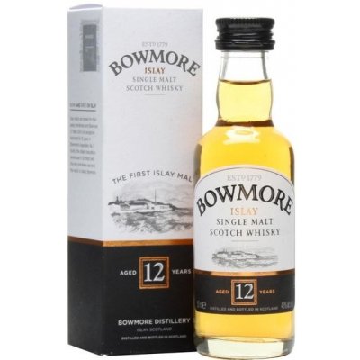 Bowmore Single Malt Whisky 12y 40% 0,05 l (karton) – Hledejceny.cz