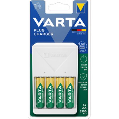 varta Plug Charger + 4x AA 2100 mAh 56706 – Zbozi.Blesk.cz